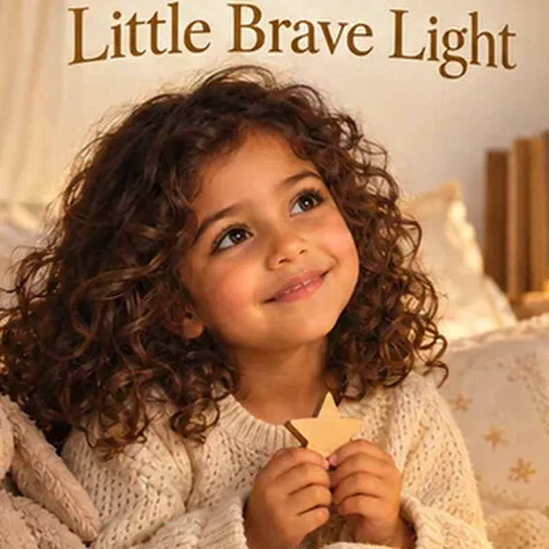 The same girl illustrated on the cover of her Hikaya book
